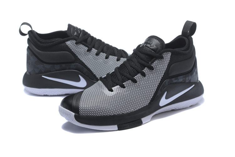 2018 Men Nike Lebron Witness 2 Grey Black Shoes